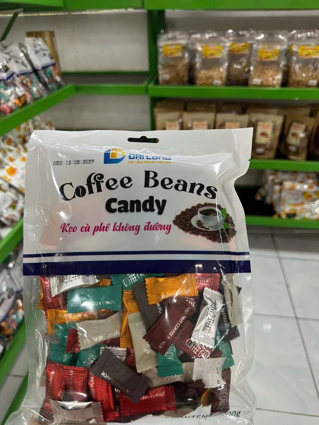 Coffee Beans Candy kẹo cà phê không đường tại Quốc Bảo
