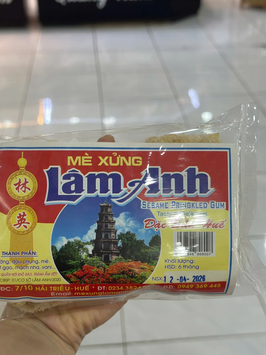 Mè xửng Lam Anh tại Quốc Bảo